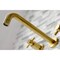 Kingston Brass Roman Tub Faucet, Brushed Brass, Wall Mount KS8027DX - alternate 3